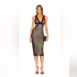 Michael Costello X REVOLVE Rebecca Cutout midi dress size small